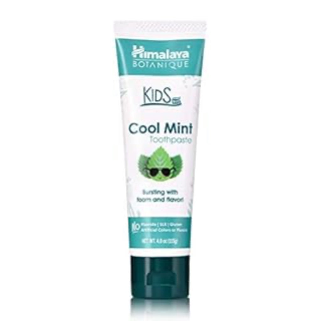 Himalaya Botanique Kids Toothpaste with Xylitol  Cool Mint Flavor  4 oz - 2Pk