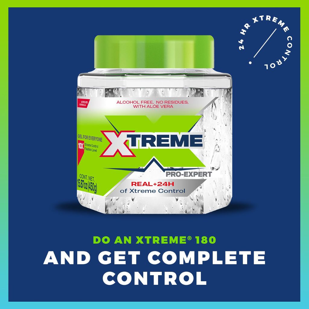 Xtreme Pro-Expert Clear Styling Hair Gel With Aloe Vera, | 15.87 Oz Jar (Pack of 3)