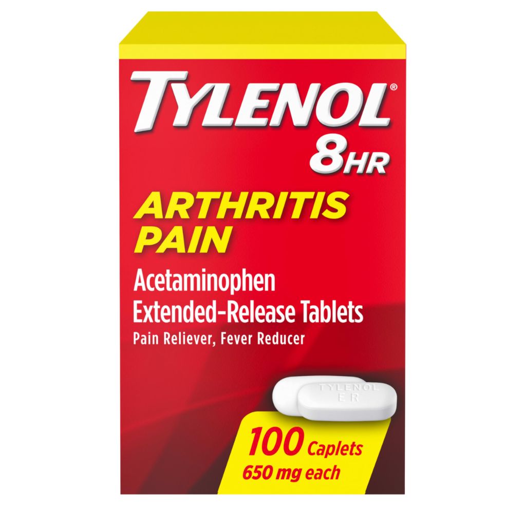 Tylenol 8HR Arthritis Pain Relief Caplets, 650 mg Acetaminophen, 100 Count
