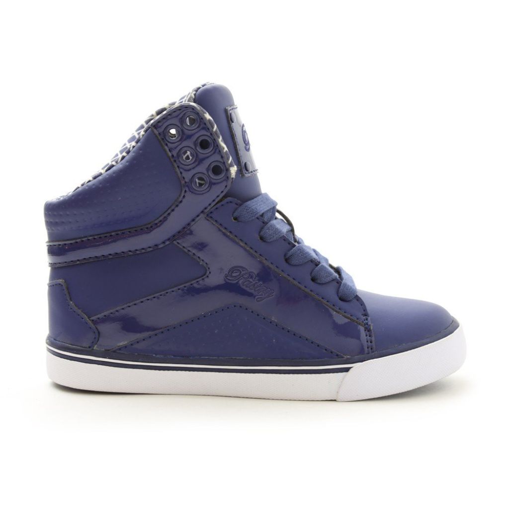 Pastry Pop Tart Grid Adult Dance Sneakers, Navy, Size 12