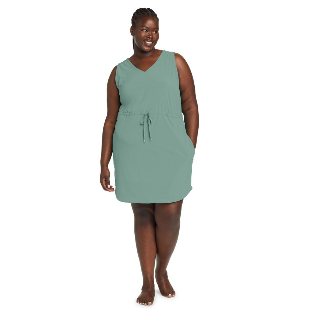 Women's Plus Departure Easy Tank Dress, 2XL, Blue