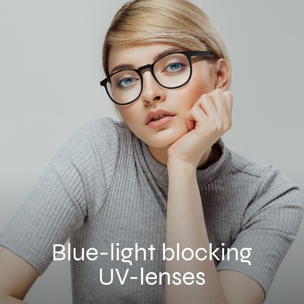 IBOANN Blue Light Glasses for Woman/Men, Fashion Blue Light Glasses Men, Fake Glasses Help Reduce Screen Fatigue