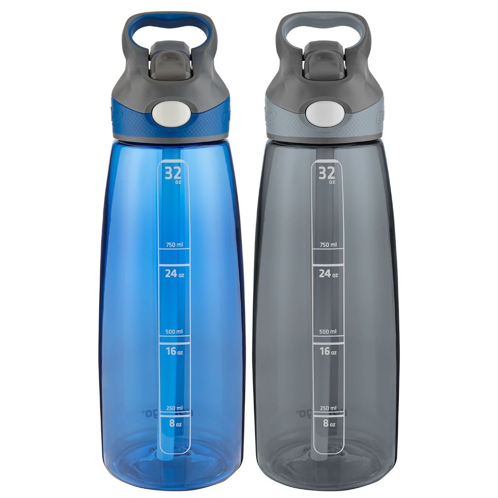Contigo Addison Autospout 32 Oz. Water Bottles 2-Pack, PINK AND BLUE