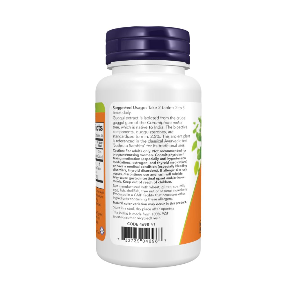 Now Supplements, Guggul Extract 500 mg per Tablet, 90 Tablets