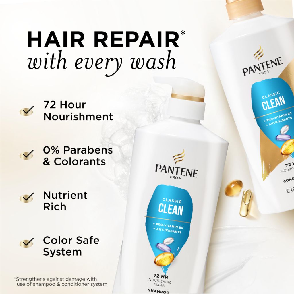 Pantene Pro-V Classic Clean Shampoo & Conditioner Set 52.8 Oz