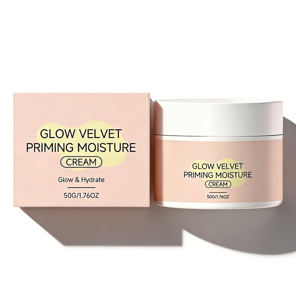 Glow Velvet Priming Moisture Cream - Pore-Blurring & Makeup-Gripping Primer, (1 Pack)