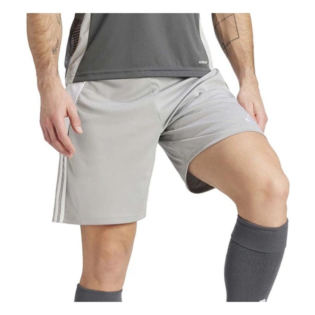Adidas Men's Tiro 24 Shorts, Team Mid Grey/White, XX-Large Inseam