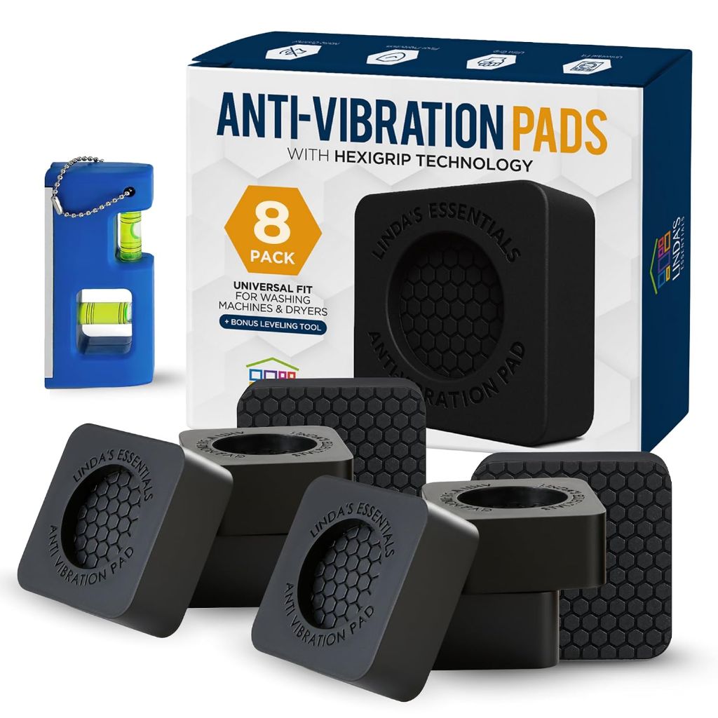 Anti Vibration Pads for Washing Machine and Dryer (Set of 8)