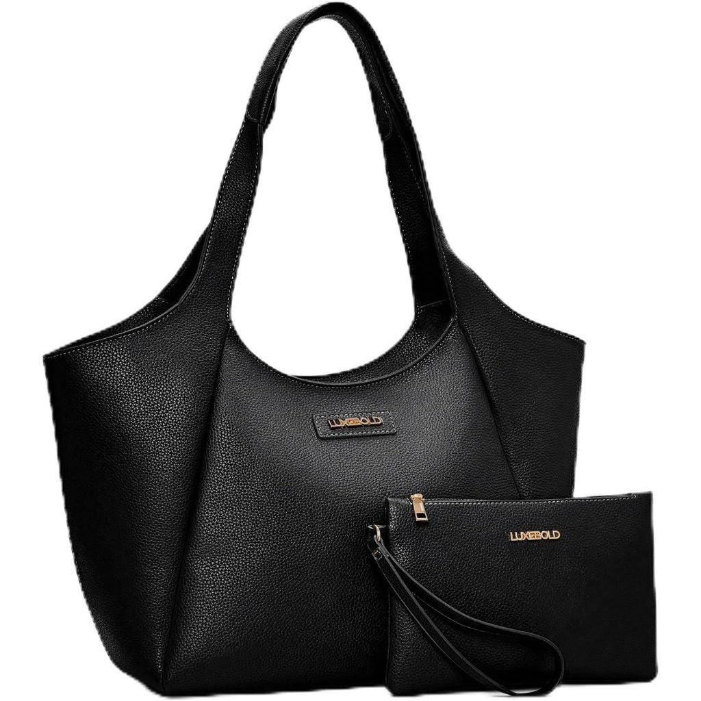 LuxeBold Hobo Bag for Women Work Tote Bags with Pouch Shoulder Handbag