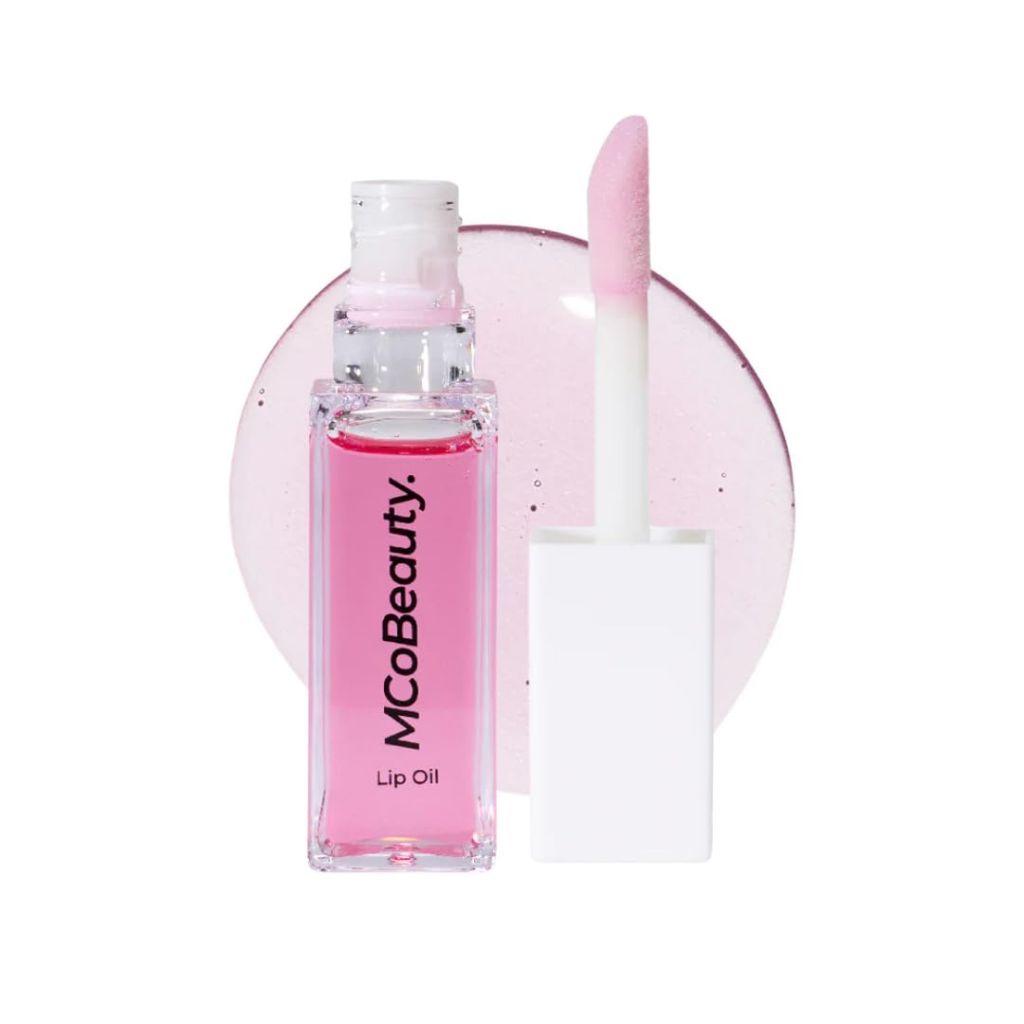 MCoBeauty Lip Oil Hydrating Treatment Sheer Rose - Tinted Lip Gloss with Jojoba Seed Oil for Dry Lips  - 3ml