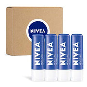 NIVEA Moisture Lip Care  Unisex Intensively Moisturizing Balm  0.17 Oz  Pack of 4
