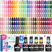 VANREESA 60 Pcs Gel Nail Polish Set