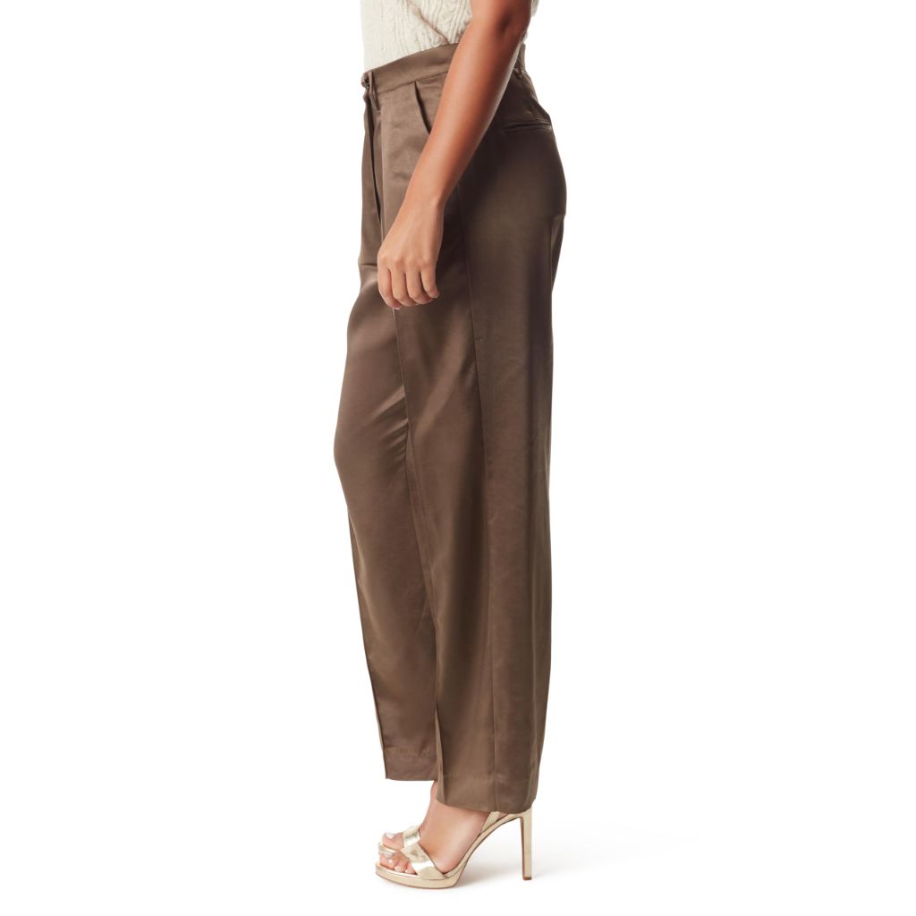 Sam Edelman Sportswear Women's Devyn High Rise Wide Leg Trouser - Chocolate Chip, Size 2