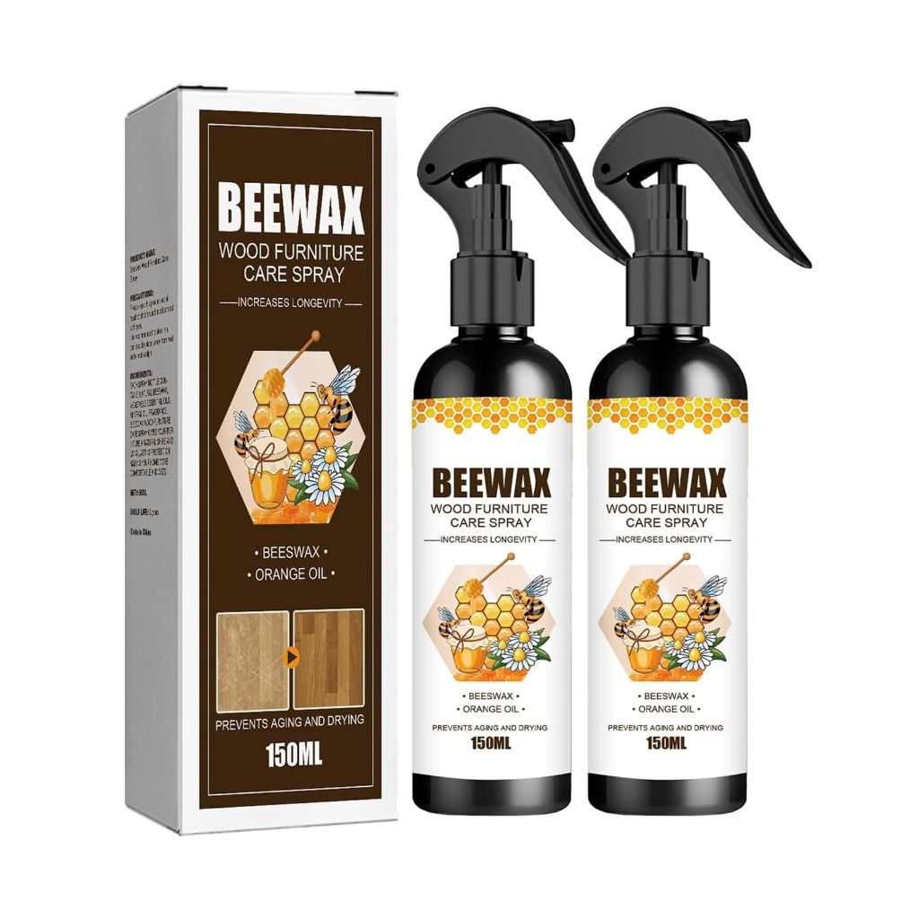 MOODTALK Beeswax Spray Furniture Polish (Pack of 2 x 150 ml)
