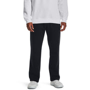 Under Armour Men's Rival Fleece Pants, Black / White, X-Large