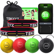 TEKXYZ® Reflex Ball Family Pack with Counter App | Online Community for Boxing Ball
