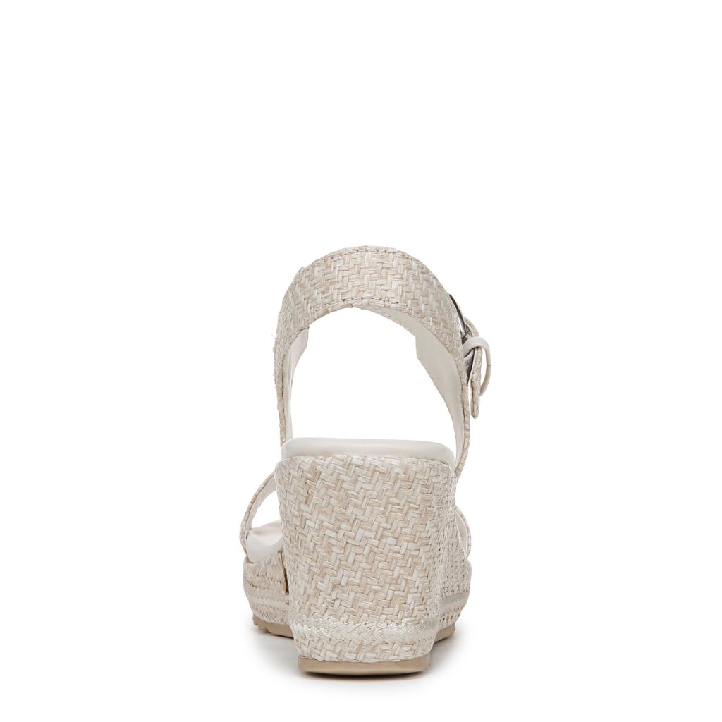 Naturalizer Womens Stella Wedge Sandal, Eggshell - size 12