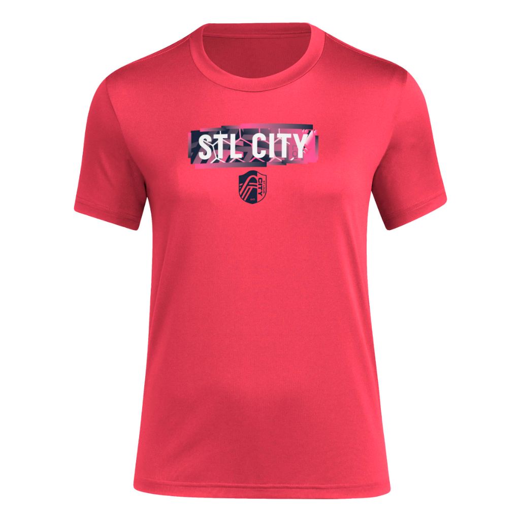 Adidas Women's St. Louis City SC Local Pop Short Sleeve Pre-game T-shirt, Power Pink, X-Small