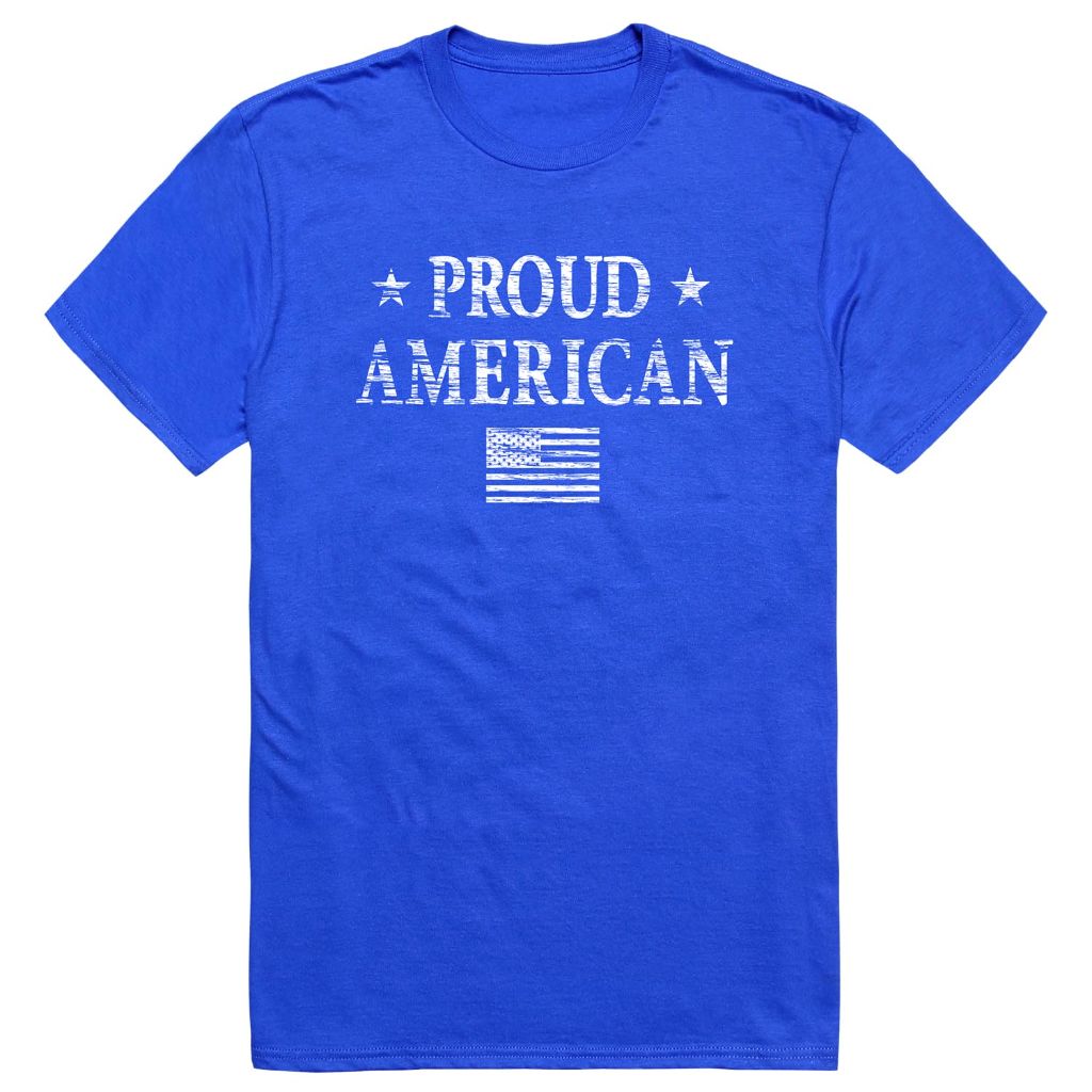 Rapiddominance America Tees, Royal, Small