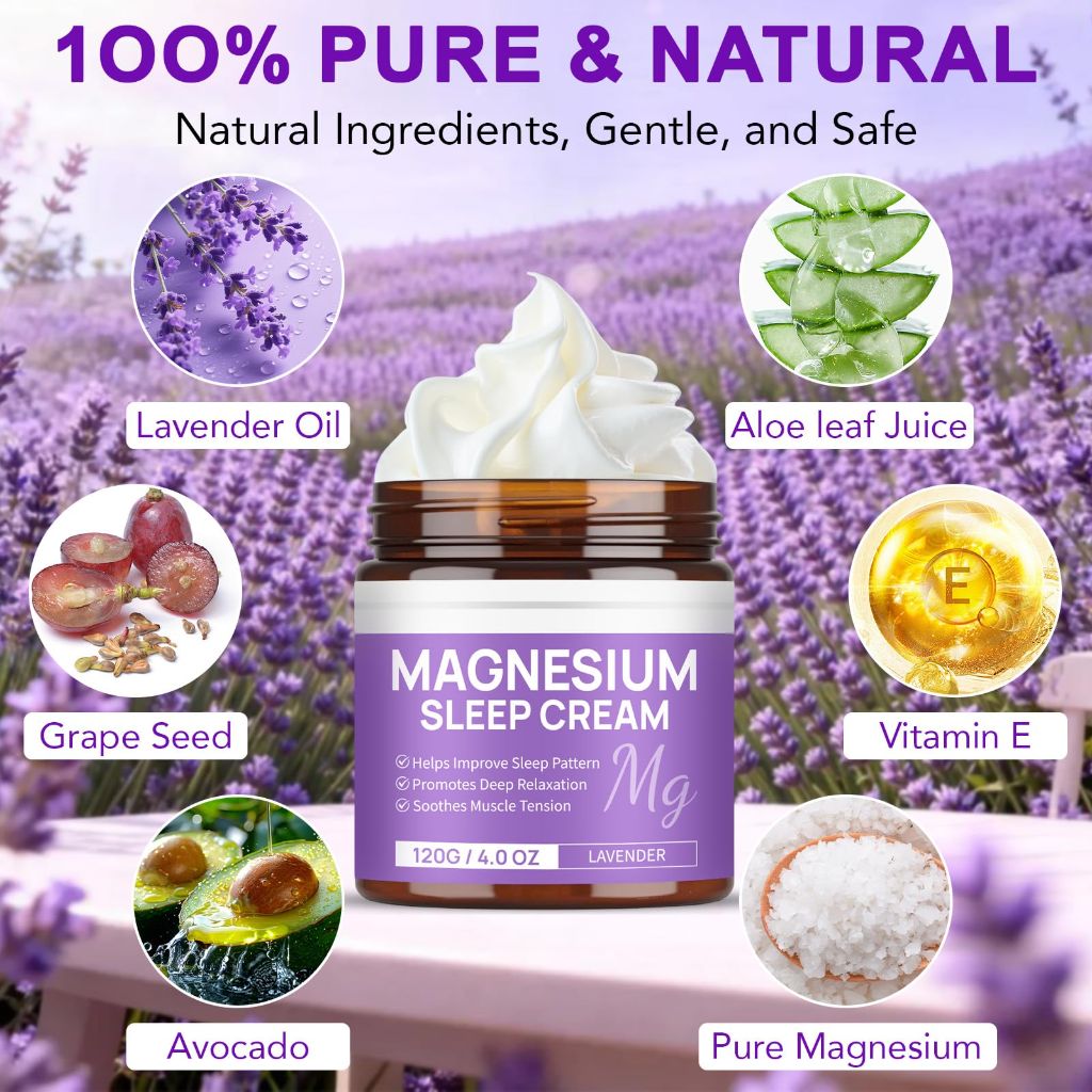 CFXYHNOX Magnesium Cream, Lotion Butter Oil with Arnica - Lavender Scented
