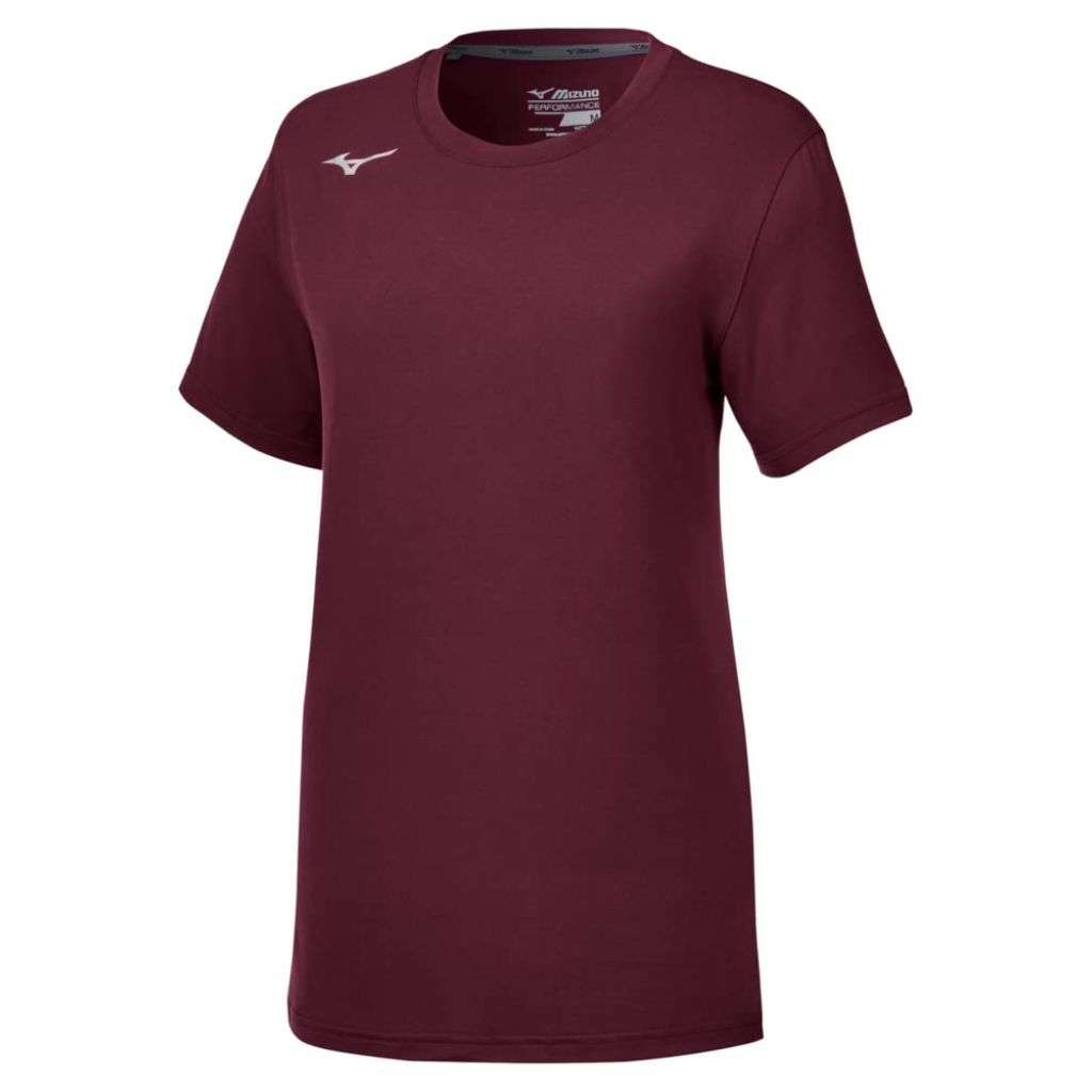 Mizuno Women's Short Sleeve Attack Tee 3.0, Cardinal, XX-Large