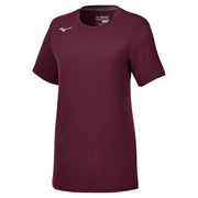 Mizuno Women's Short Sleeve Attack Tee 3.0, Cardinal, XX-Large
