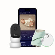 Owlet - Dream Duo 2 Smart Baby Monitor: FDA-Cleared Dream Sock and Cam 2 HD Wi-Fi Video - Mint