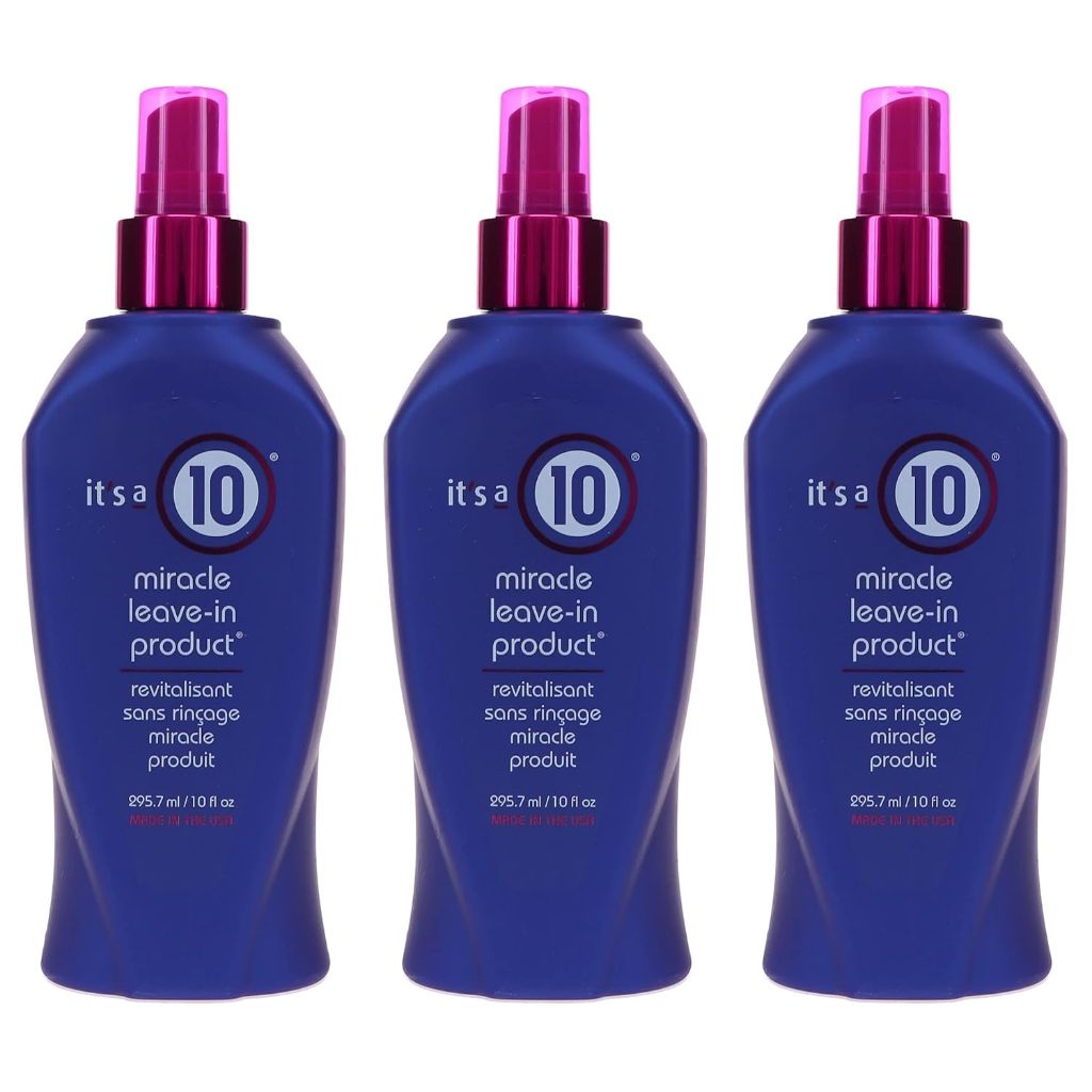 It's A 10 Haircare Miracle Leave-In Conditioner Spray - 10 oz (3 Pack)