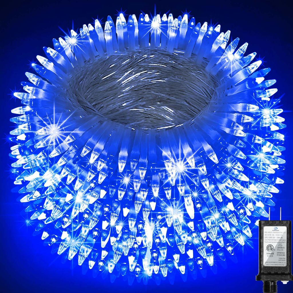 QUHUATU 1500 LED Super Long Christmas String Lights, 492FT, Blue, LED, Waterproof