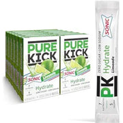 PURE KICK Hydration Singles to Go Drink Mix, Sonic Limeade, Includes 12 Boxes with 6 Packets in Each Box, 72 Total Packets