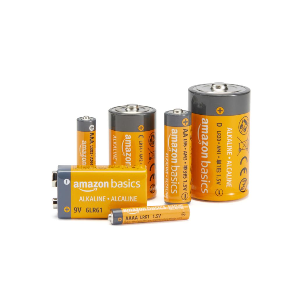 Amazon Basics 12-Pack AA Alkaline Batteries, 1.5 Volt, Long Lasting Power, 10-Year Shelf Life