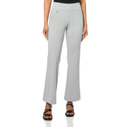 SZ 12, SLIM-SATION Wide Band Elastic Waist Pull On Flare Leg Pant, Sky Grey