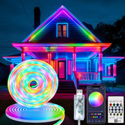 LED Neon Rope Lights, 32.8 FT RGB LED Strip Lights Smart App