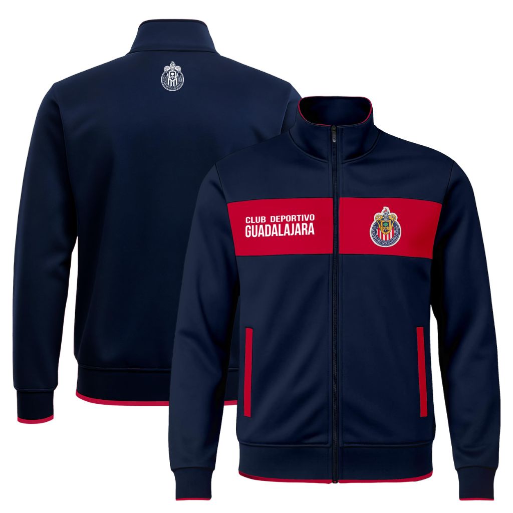 Icon Sports Adult Officially Licensed Chivas Soccer Track Jacket - CH52TJ Navy, Medium
