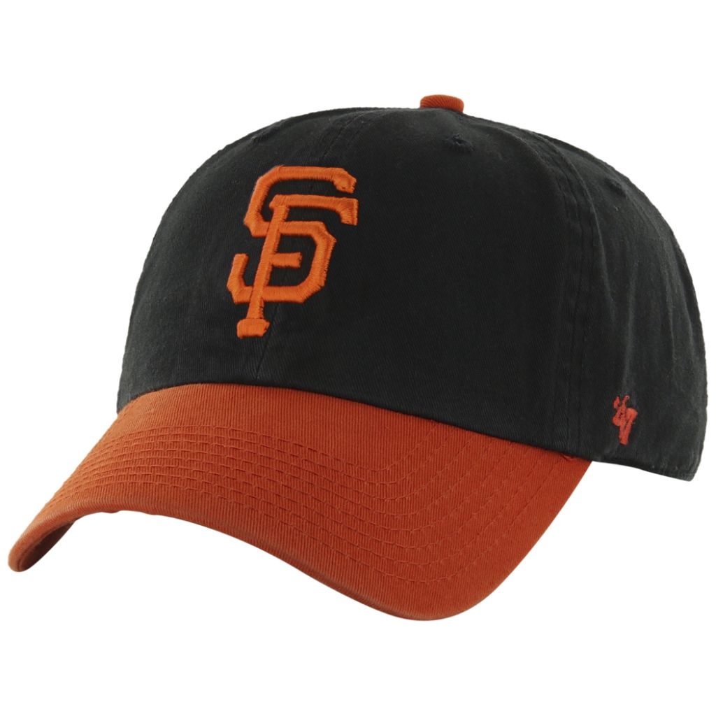 MLB San Francisco Giants '47 Brand Clean Up Alternate Style Adjustable Cap, One Size, Black
