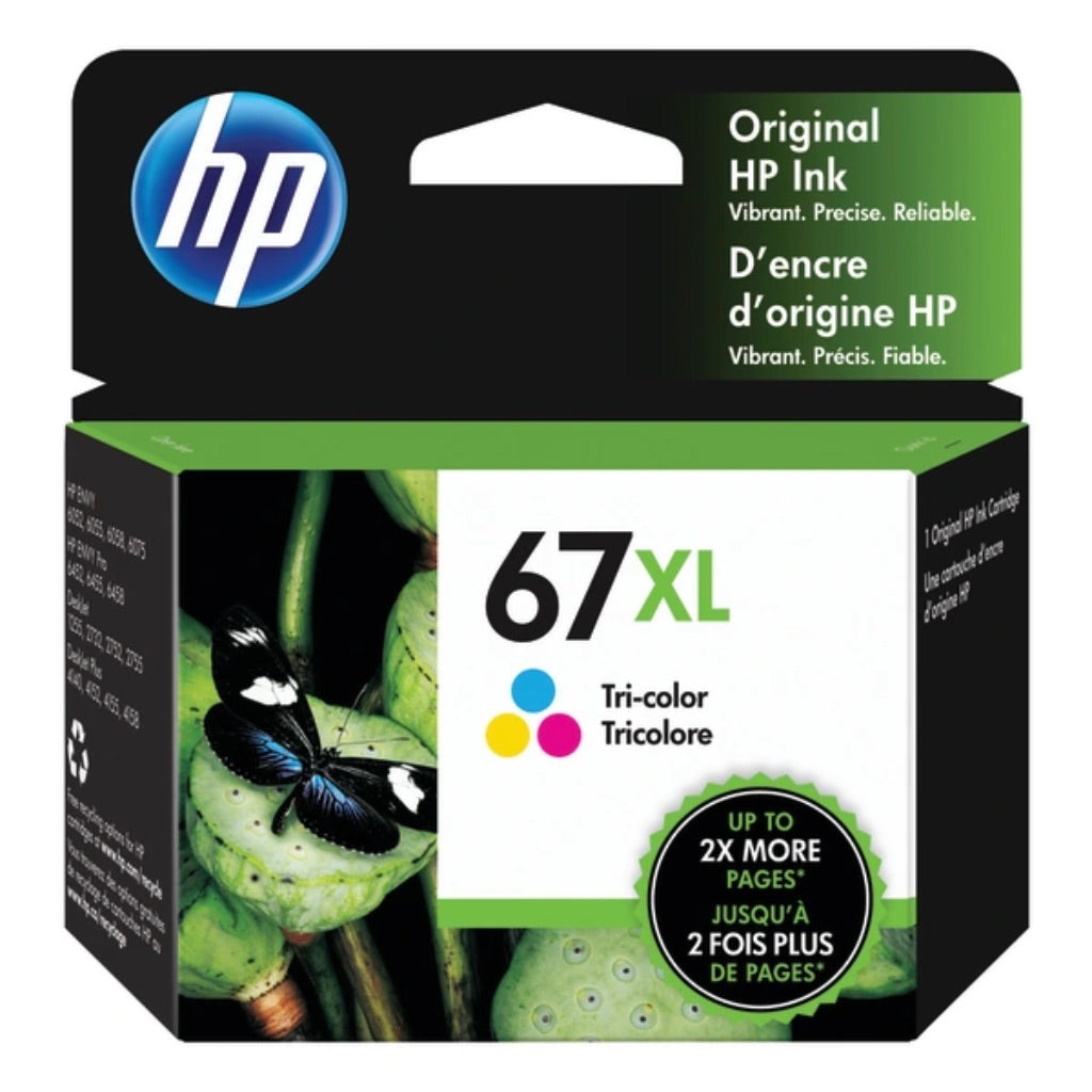 HP 67XL Tri-Color Ink Cartridge: High Yield, Printer Ink: Cyan, Magenta, Yellow