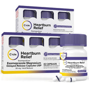 Esomeprazole Magnesium 20mg Capsules - Heartburn Medicine - 24 Hour Acid Reducer - Six 14 Ct Bottles