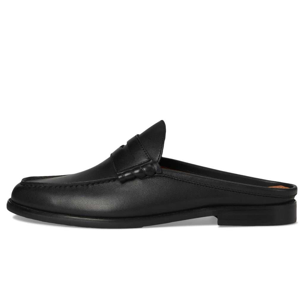 SZ 8.5, Steve Madden Mens ABBOTT Slipper Moc, Black Leather