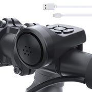 Vickes Electric Bike Horn - 140DB Loudest Electronic Bicycle Bell - Black