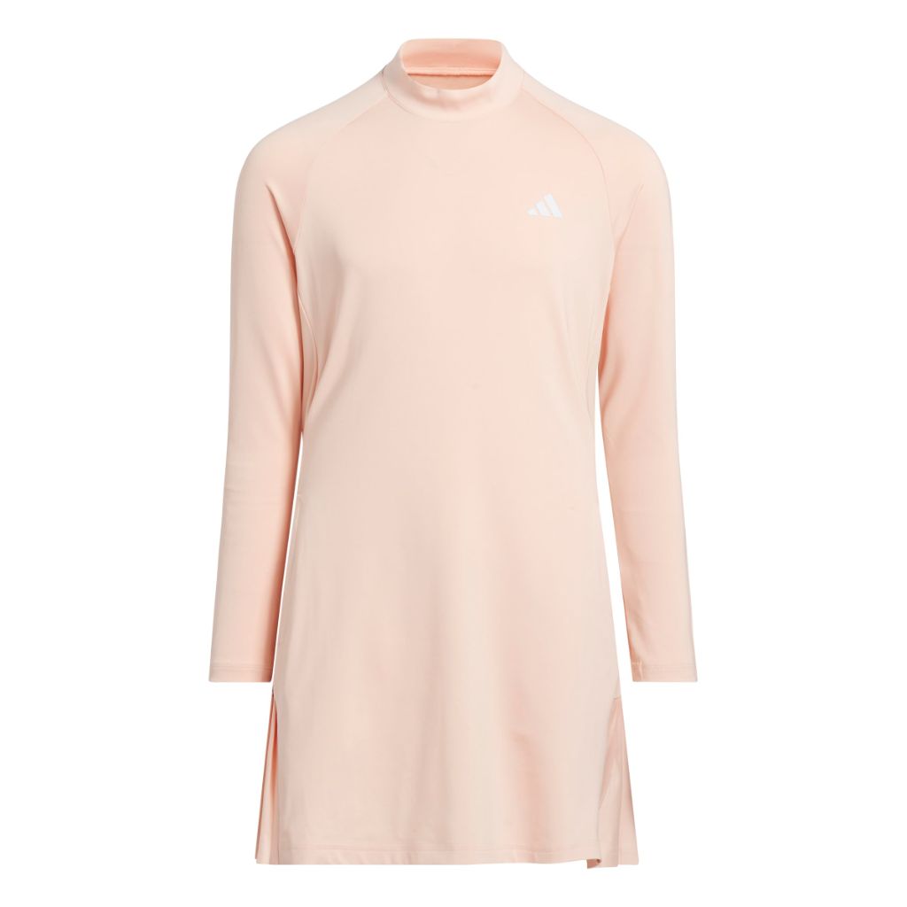 adidas Girl's AEROREADY Long Sleeve Dress - Powder Coral, Large