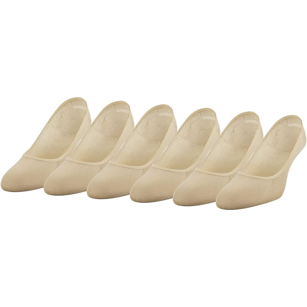 SZ 8-12, Peds Women's Lightweight Low Cut No Show Socks, Multipairs, Nude (6-Pairs)