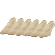 SZ 8-12, Peds Women's Lightweight Low Cut No Show Socks, Multipairs, Nude (6-Pairs)