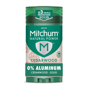 Mitchum Men’s Natural Power Solid Deodorant Stick - Cedarwood, 2.7 oz