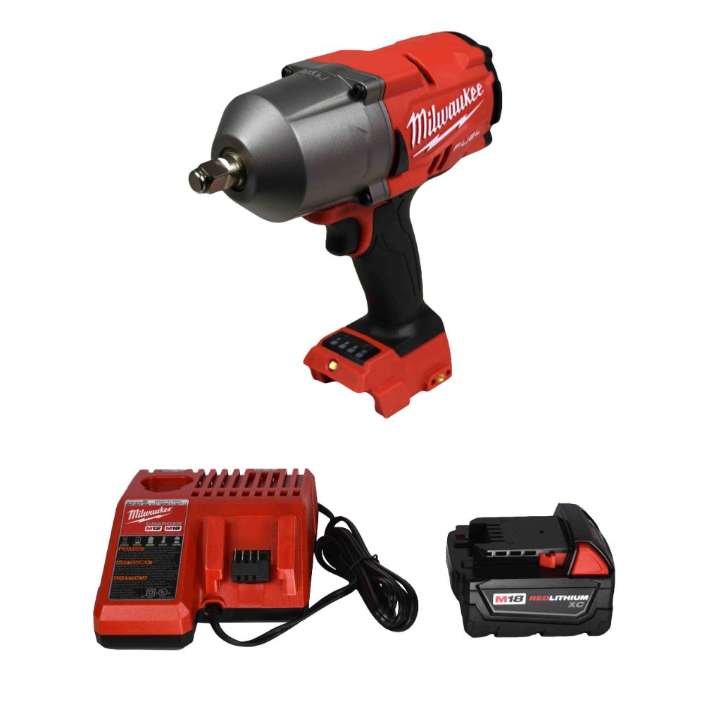 Milwaukee 2767-20 1/2" Impact Wrench,48-11-1820 18v 2Ah Batt, 48-59-1812 Charger