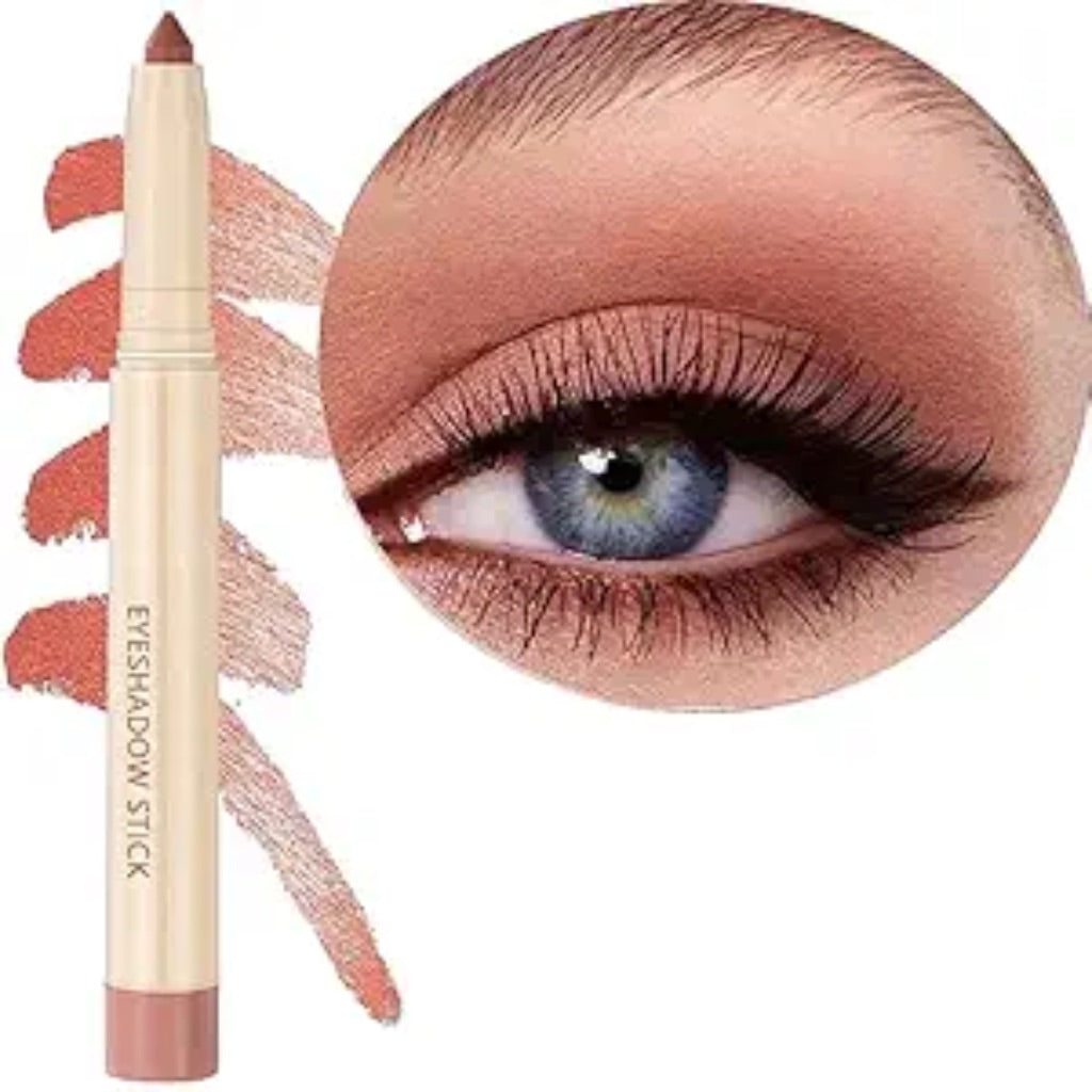 Enthusiasm Matte Eyeshadow Stick, Cream Eyeshadow Pencil, Long Lasting Waterproof Eye Shadow, High Pigment Hypoallergenic Highlighter Stick - Create Multi-Dimensional Eyes Look