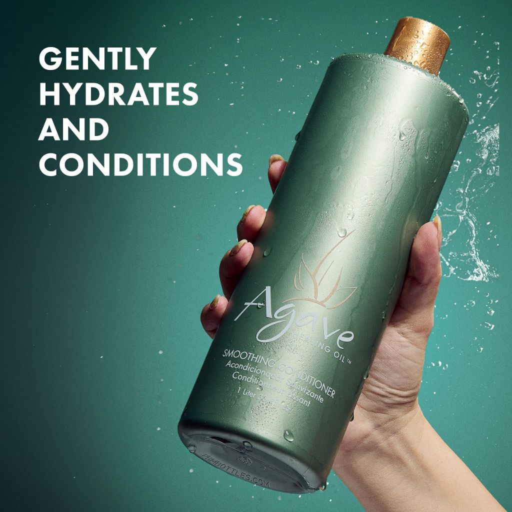 Agave Smoothing Conditioner Lightweight Moisture Infusion & Frizz Control, Sulfate-Free, Color-Safe, 33.8 oz