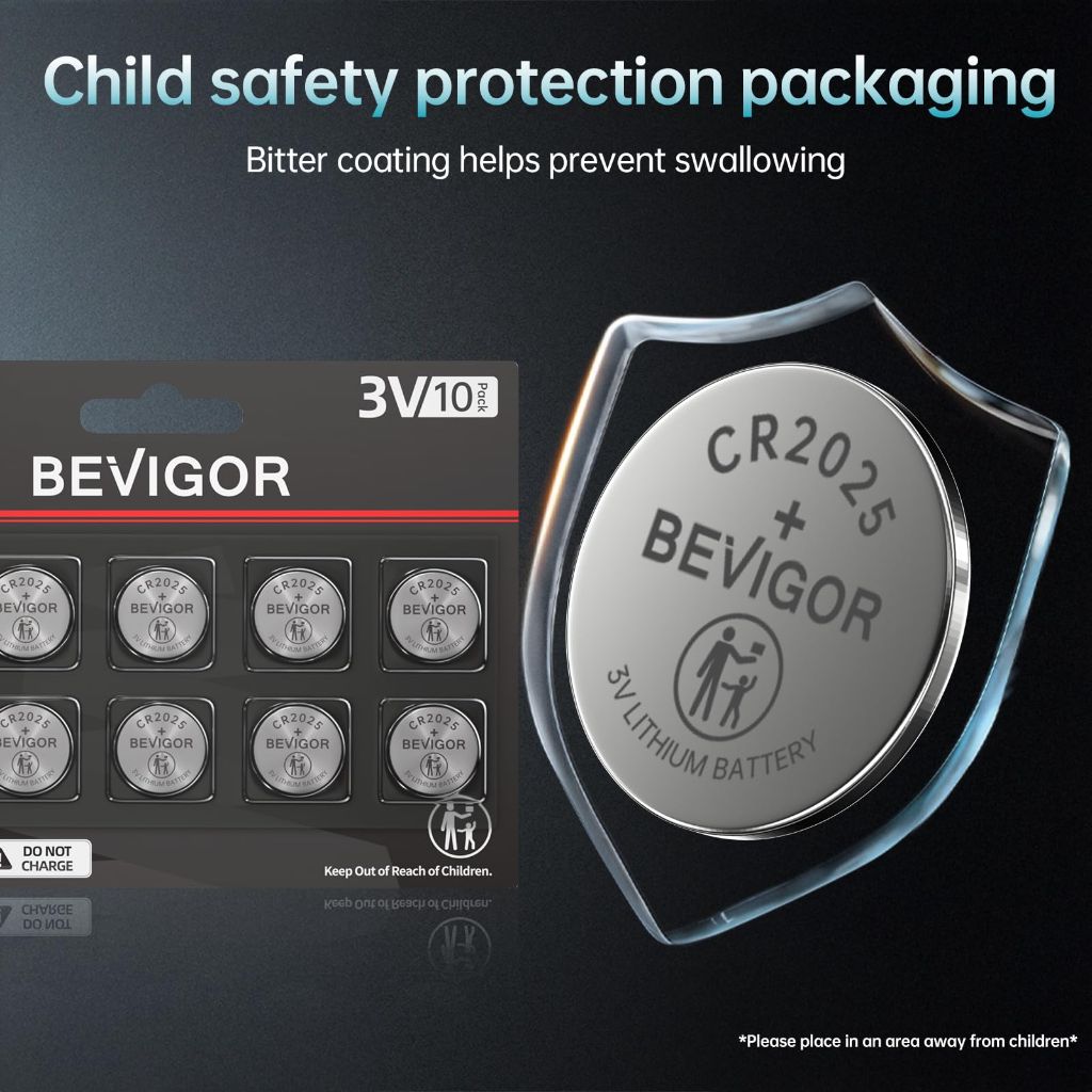 BEVIGOR 2025 Battery (CR2025-10P) - 10pcs