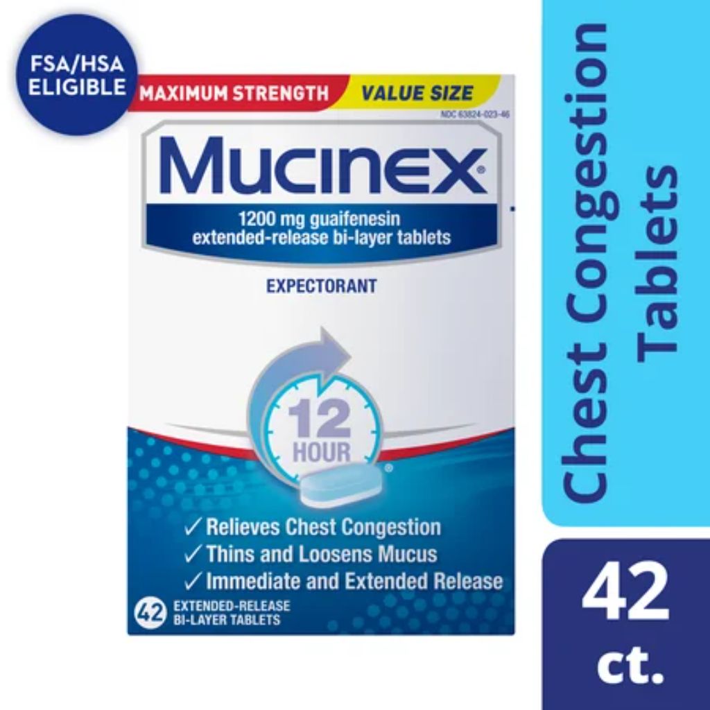 Mucinex Max Strength 12Hour Cough Medicine - Tablets - 42ct