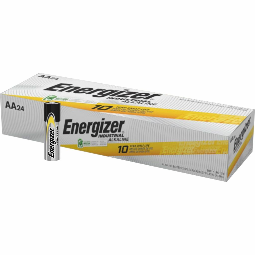 Energizer AA Batteries - Energizer Industrial Alkaline Batteries, (24 Count) Model EN91