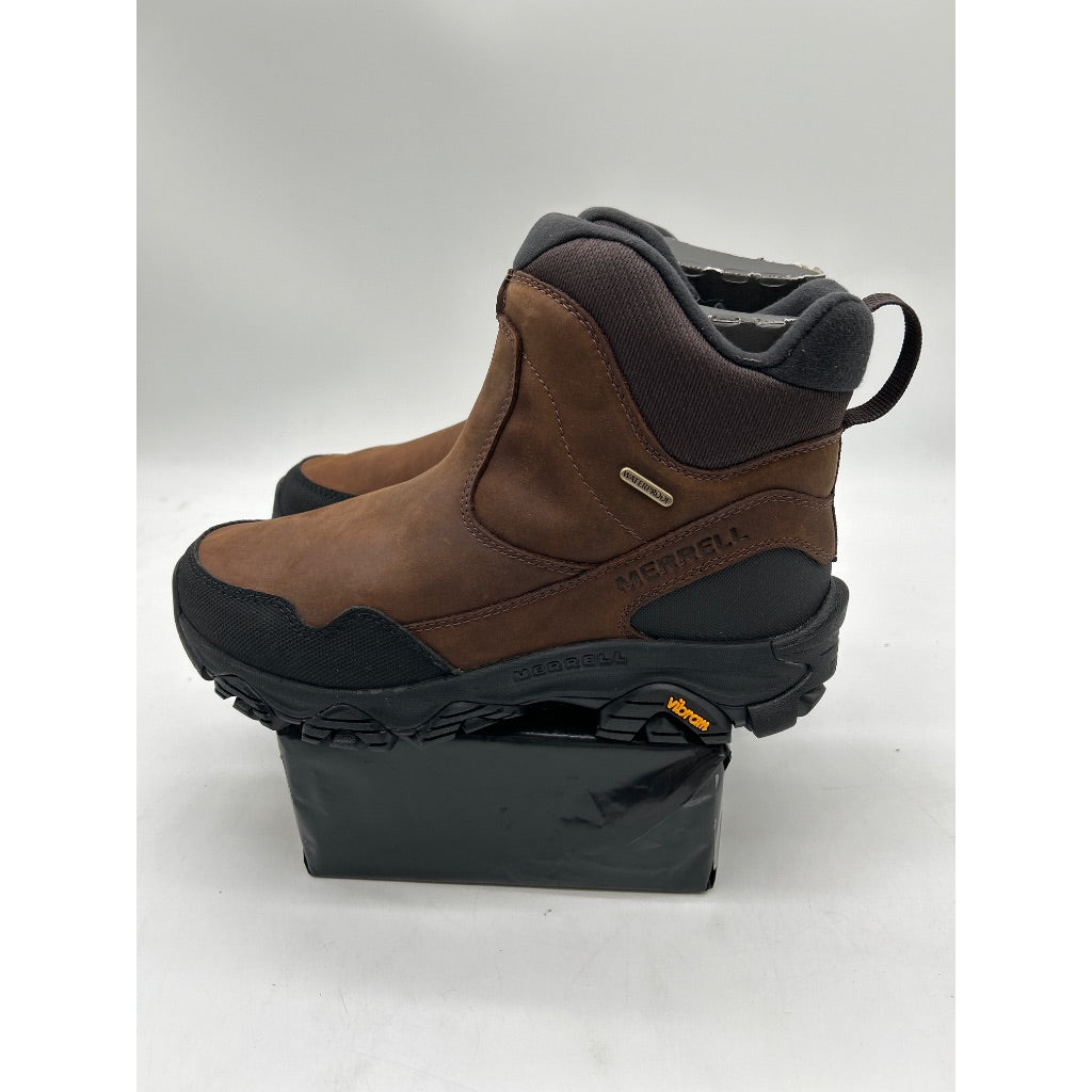Merrell Men's Coldpack 3 Thermo Tall Zip Waterproof Boots, Earth, Size 7.5 Wide